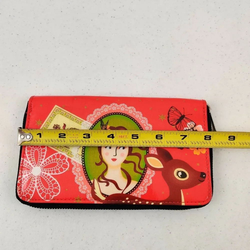 Derriere LA Porte Paris Clutch Wallet la fortune illustration by Magali Rieusset